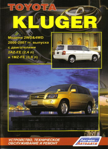 TOYOTA KLUGER 2000-2007 бензин Руководство по ремонту