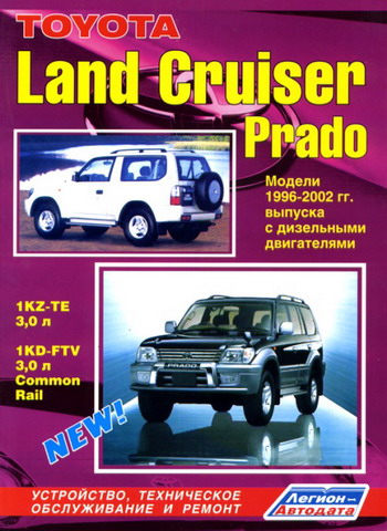  TOYOTA LAND CRUISER PRADO 1996-2002 Руководство по ремонту